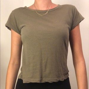Brandy Melville Olive Green T-shirt
